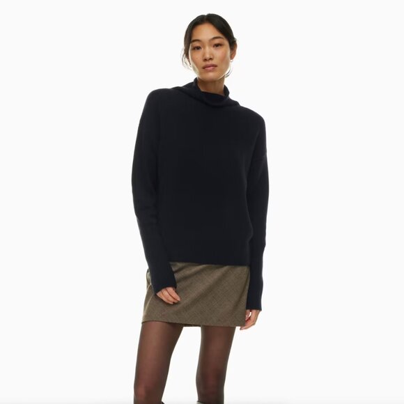 Aritzia Wildred Luxe 100% Cashmere Cyprie Sweater - Brown in Size XS - Picture 8 of 12